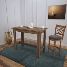 Hanah Home Mesa de Comedor Nogal